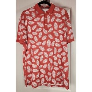 NWT AndersonOrd Golf Polo Canal Polo Mineral Red Mens Medium Performance Apparel